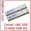 Corsair XMS TWINX2048-4000PT 2GB Dual Channel DDR Kit